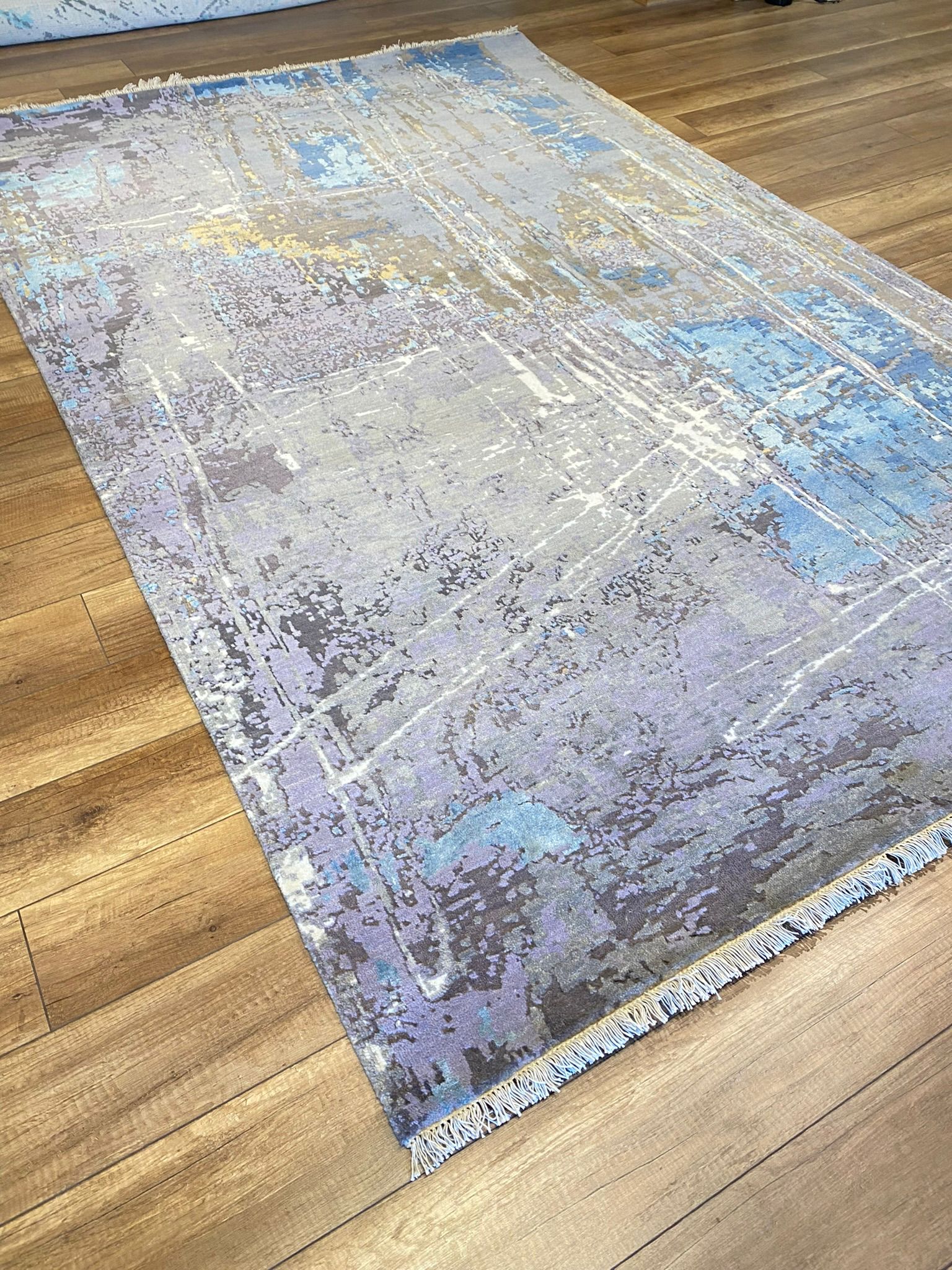 Modern Abstract Woven Gray