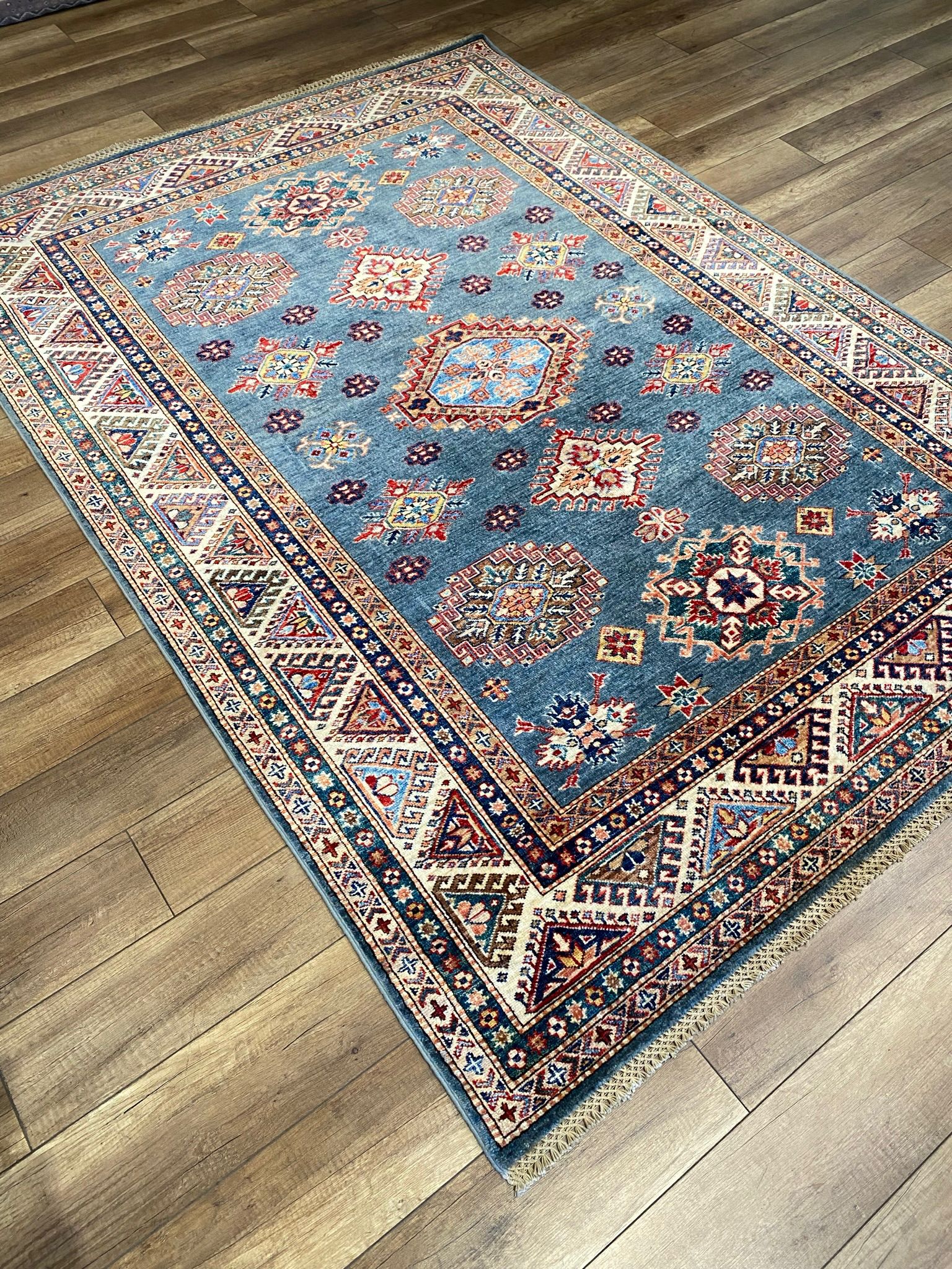 Modern Abstract Intricate Blue/Red