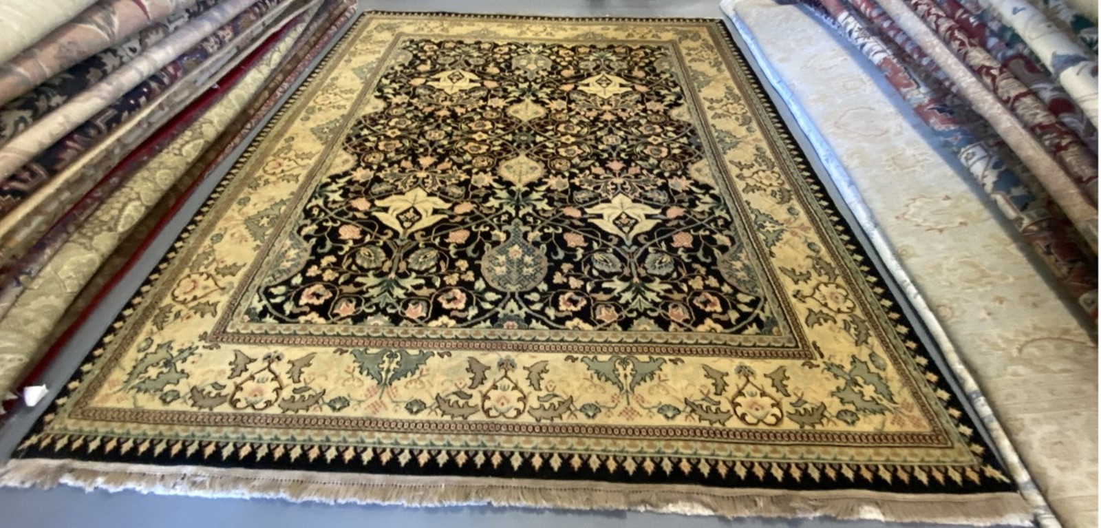 Black Allover Floral