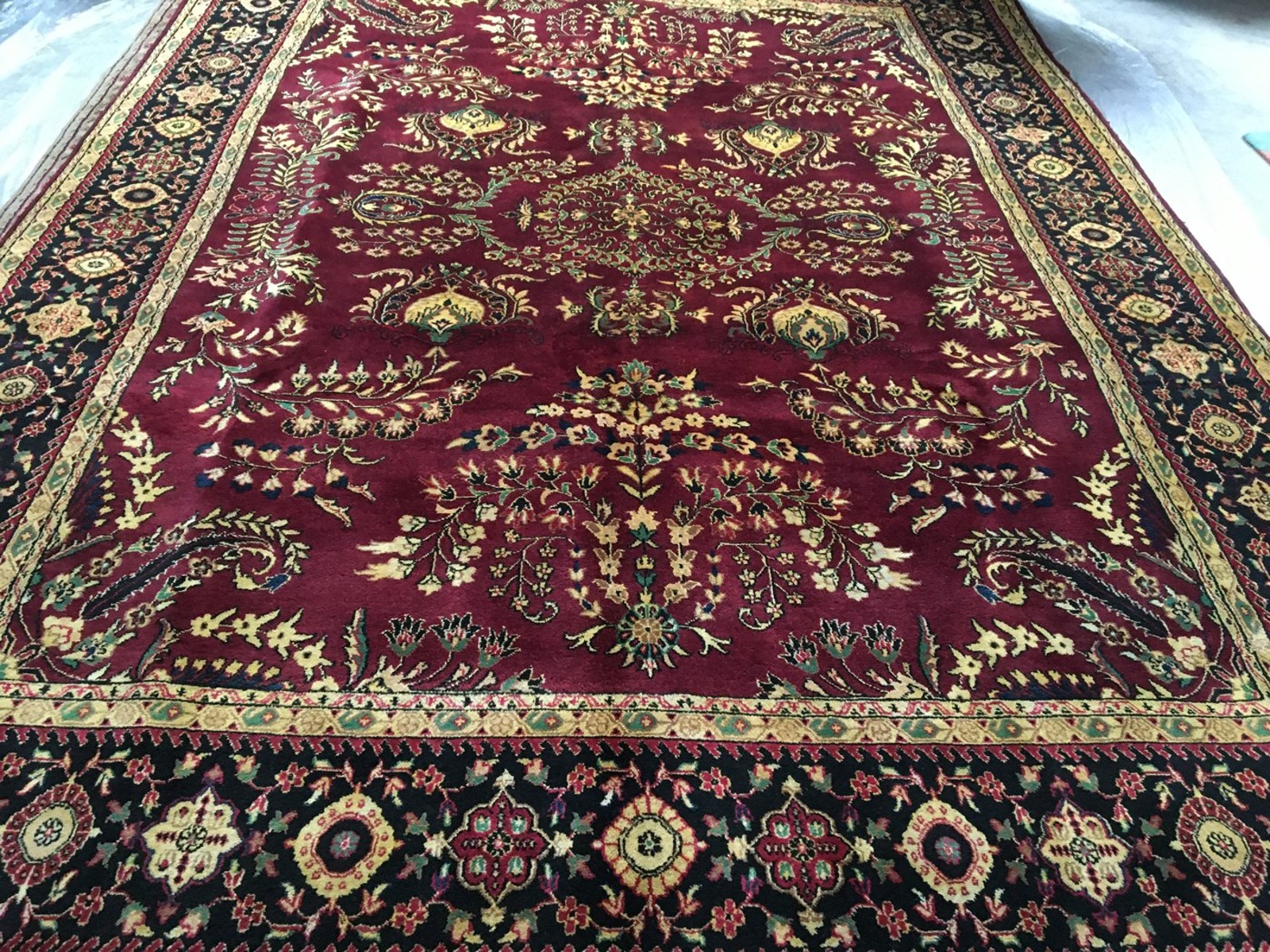 Burgundy Mahal Allover