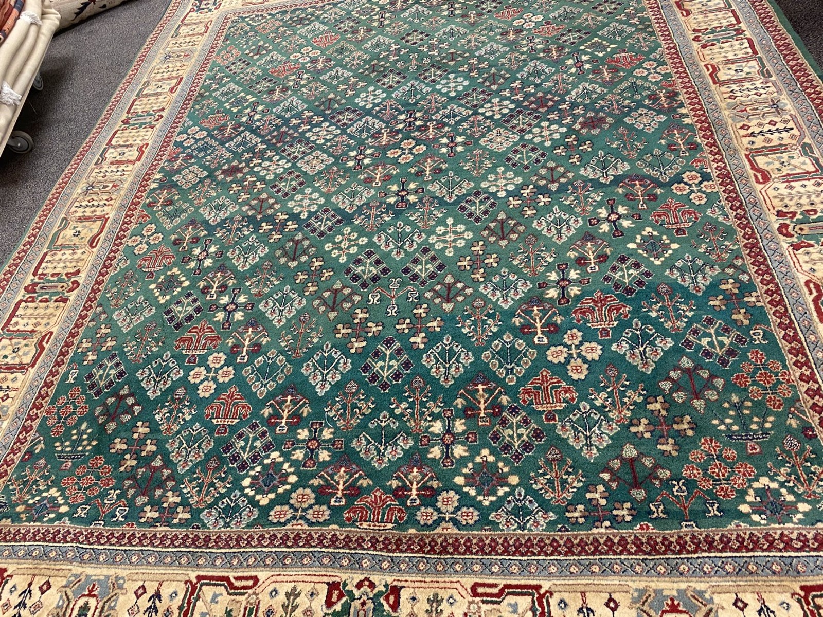 Teal Diamond Repeat