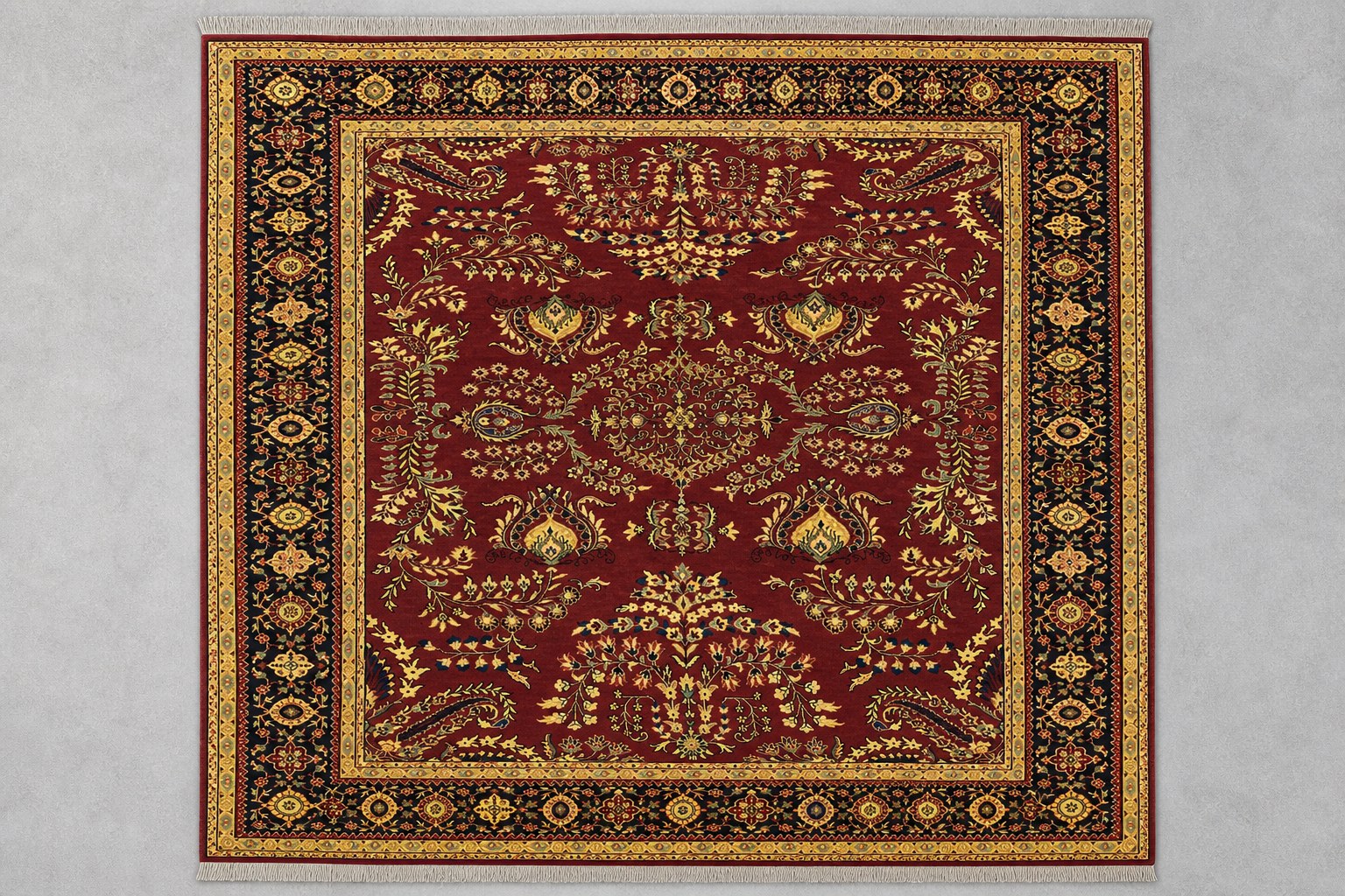 Red Kashan Floral