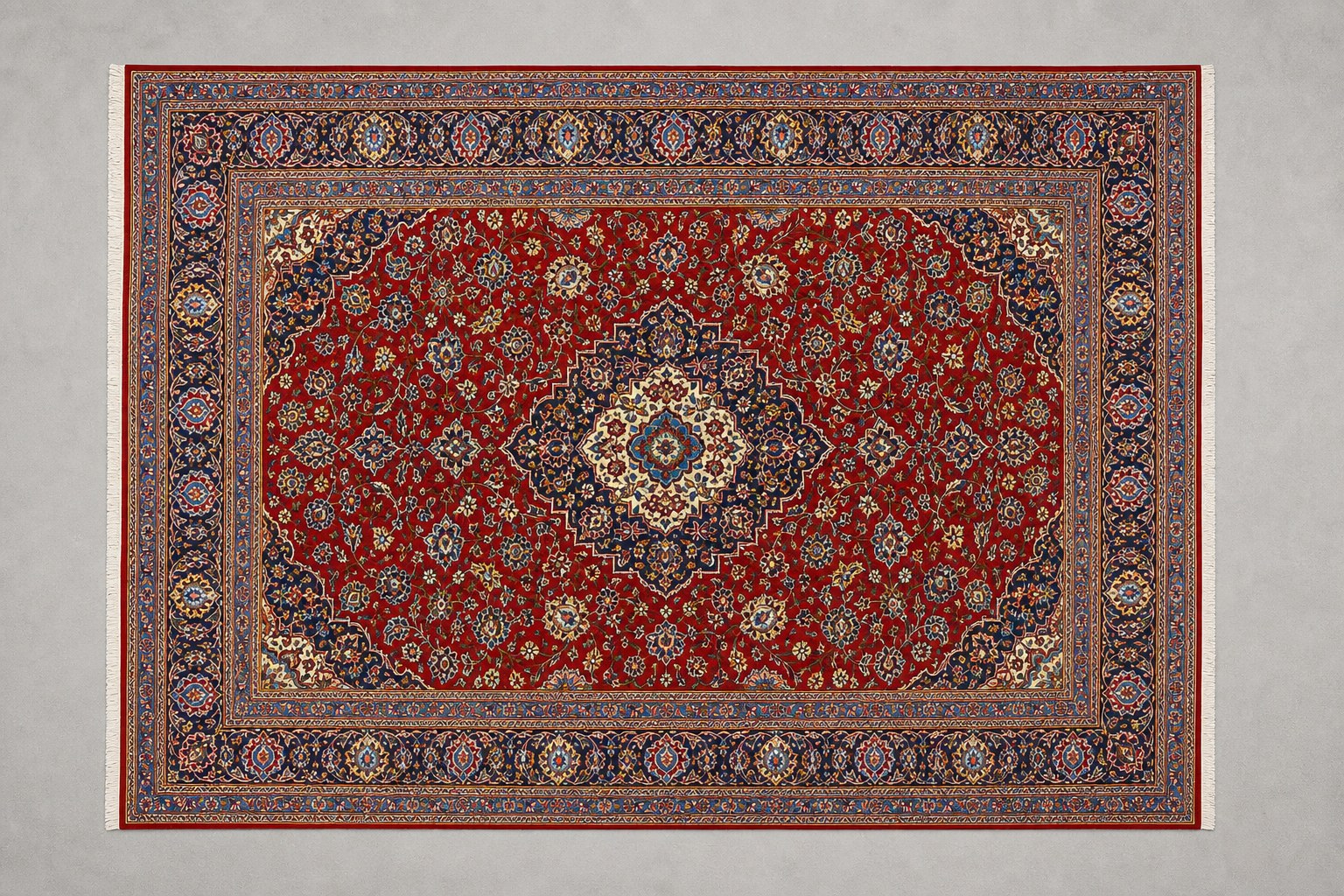 Red Kashan Medallion