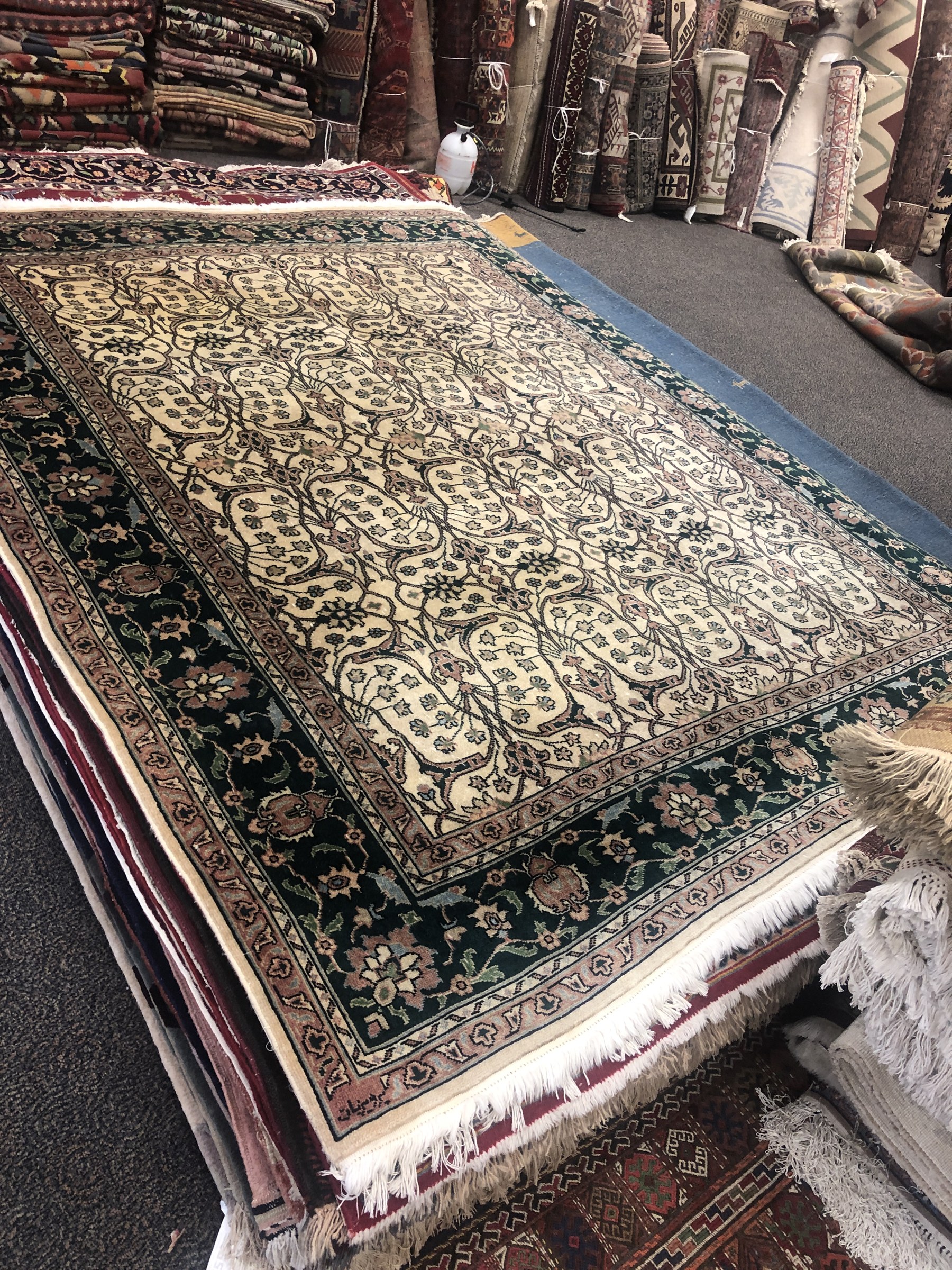 Ivory Black All-Over Rug
