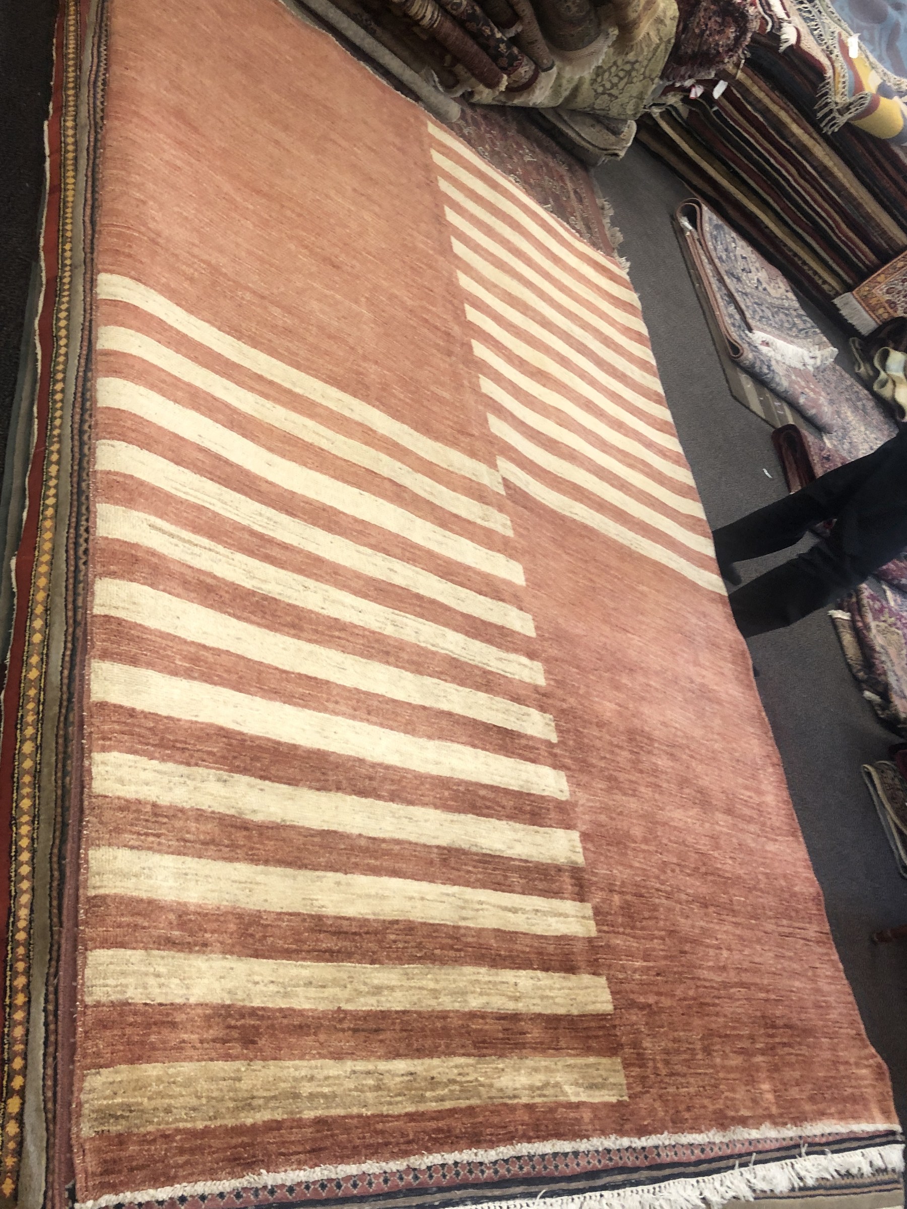 Rose Ivory Stripe Rug