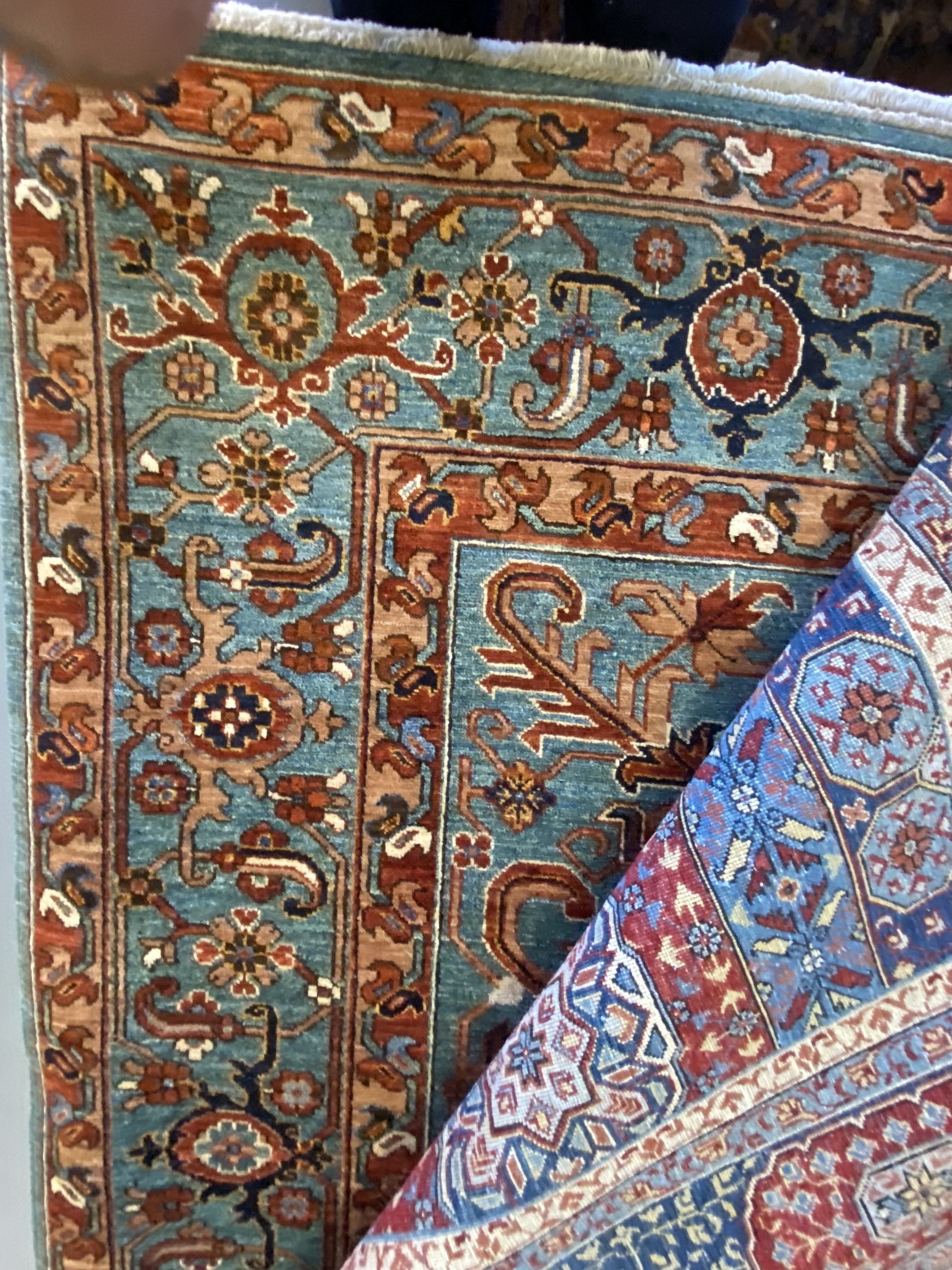 Blue Geometric Persian