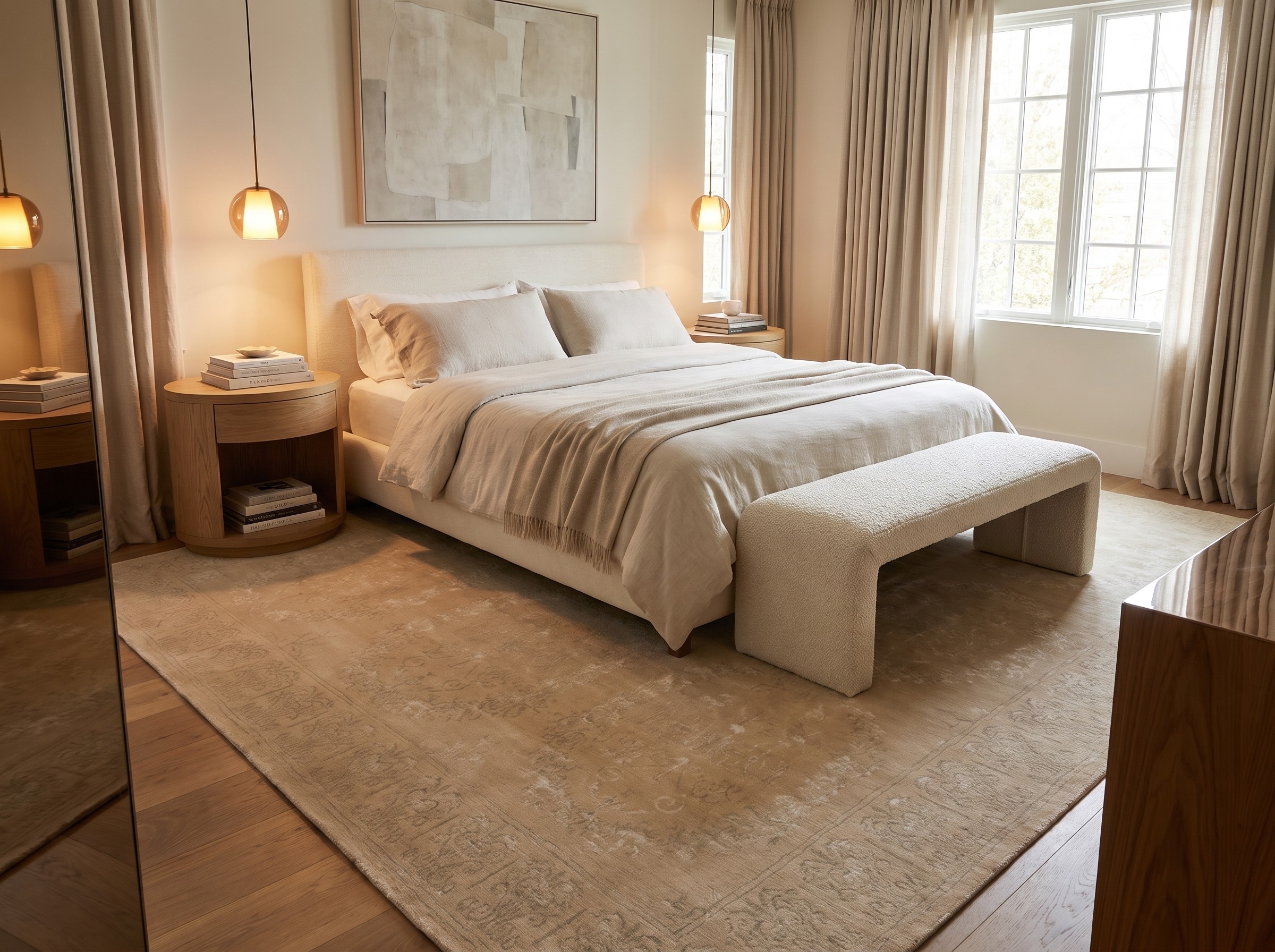 Cream Distressed Modern