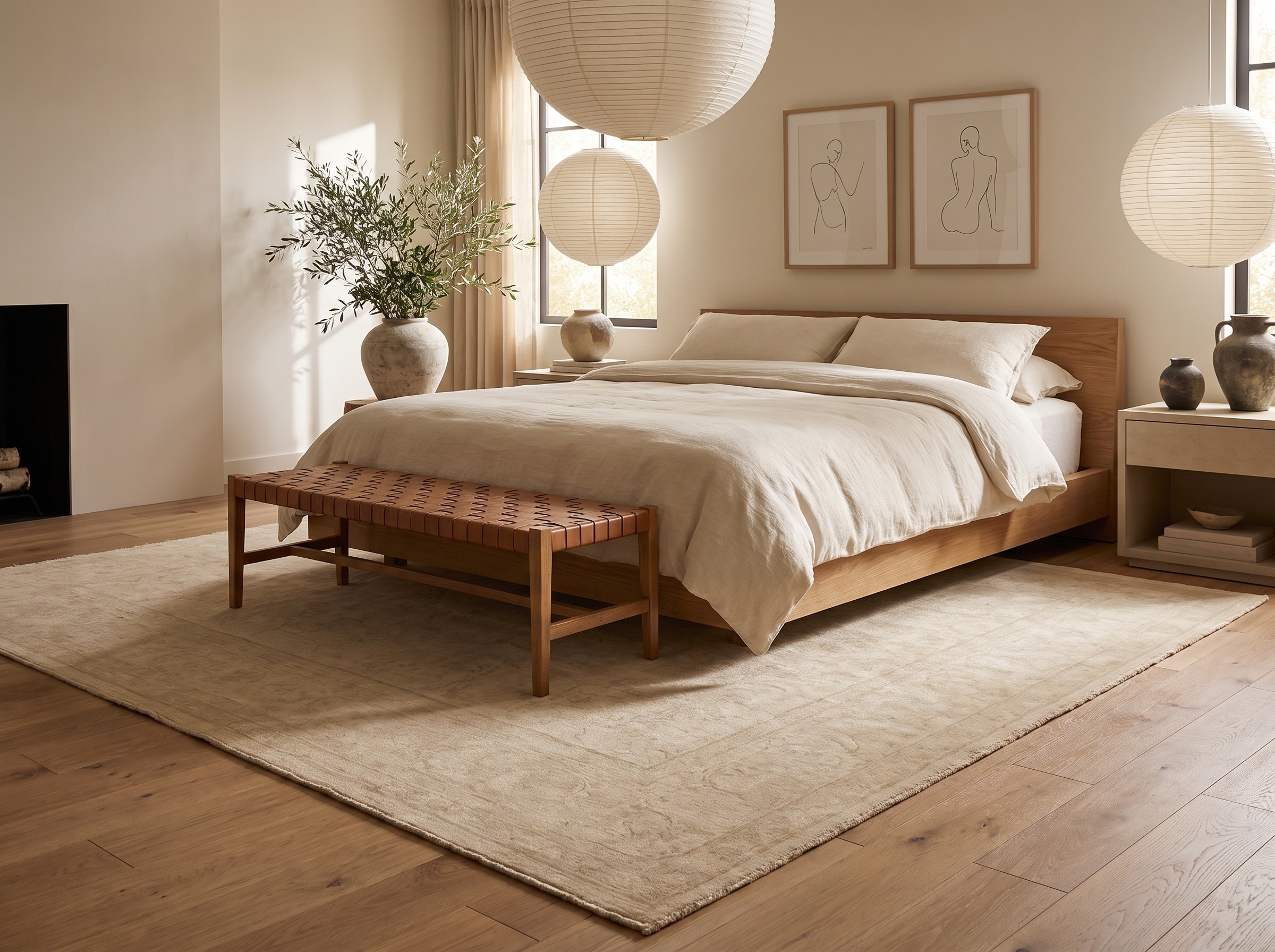 Ivory Plain Textured