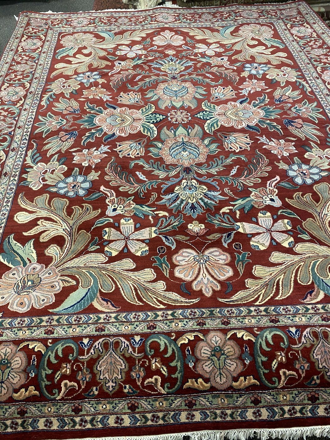 Burgundy Floral Kashan