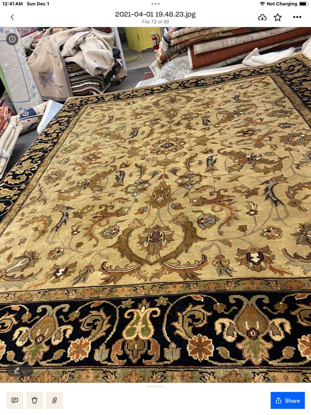 Gold Allover Floral