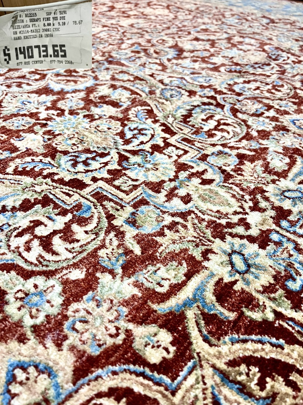 Red Kirman Ornate